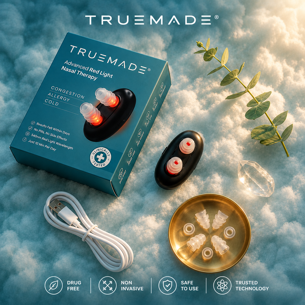 TRUEMADE™ Red Light Nasal Relief Device