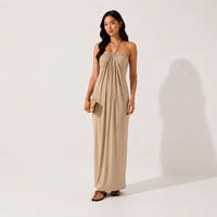 TRUEMADE™ Halter Tie Back Maxi Dress with Pockets [Private Listing for U3659841]