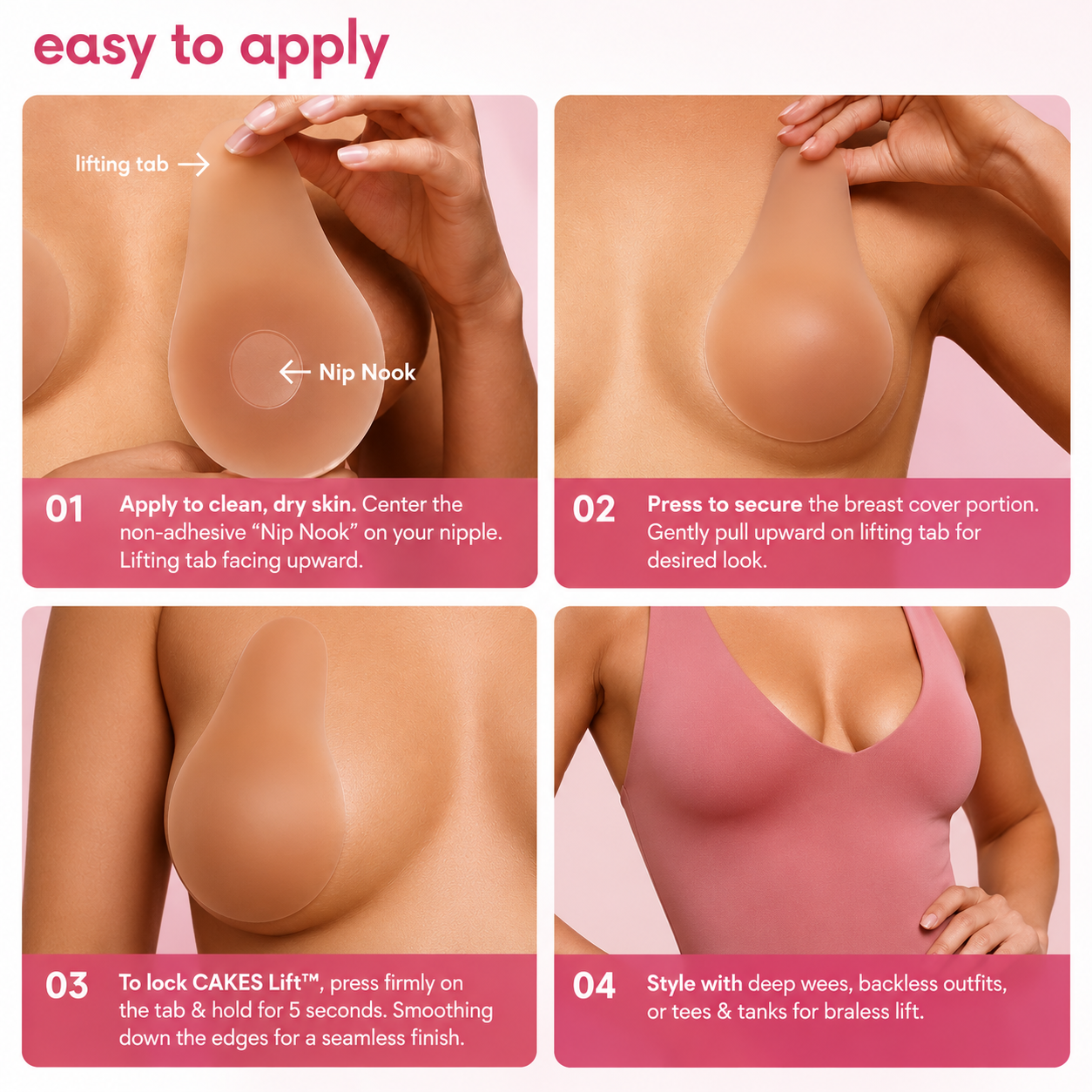 CAKES Lift™ — The Nipple Cover That Lifts
