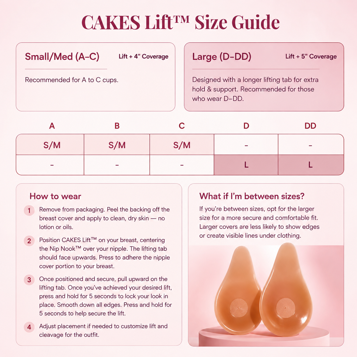 CAKES Lift™ — The Nipple Cover That Lifts