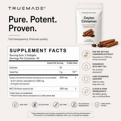 Elorita's Ceylon Cinnamon Softgels
