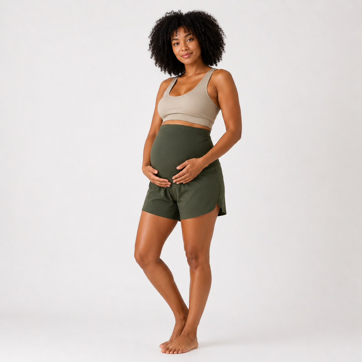 TRUEMADE™ Maternity Bump Shorts | Non-Roll Over-Belly Support