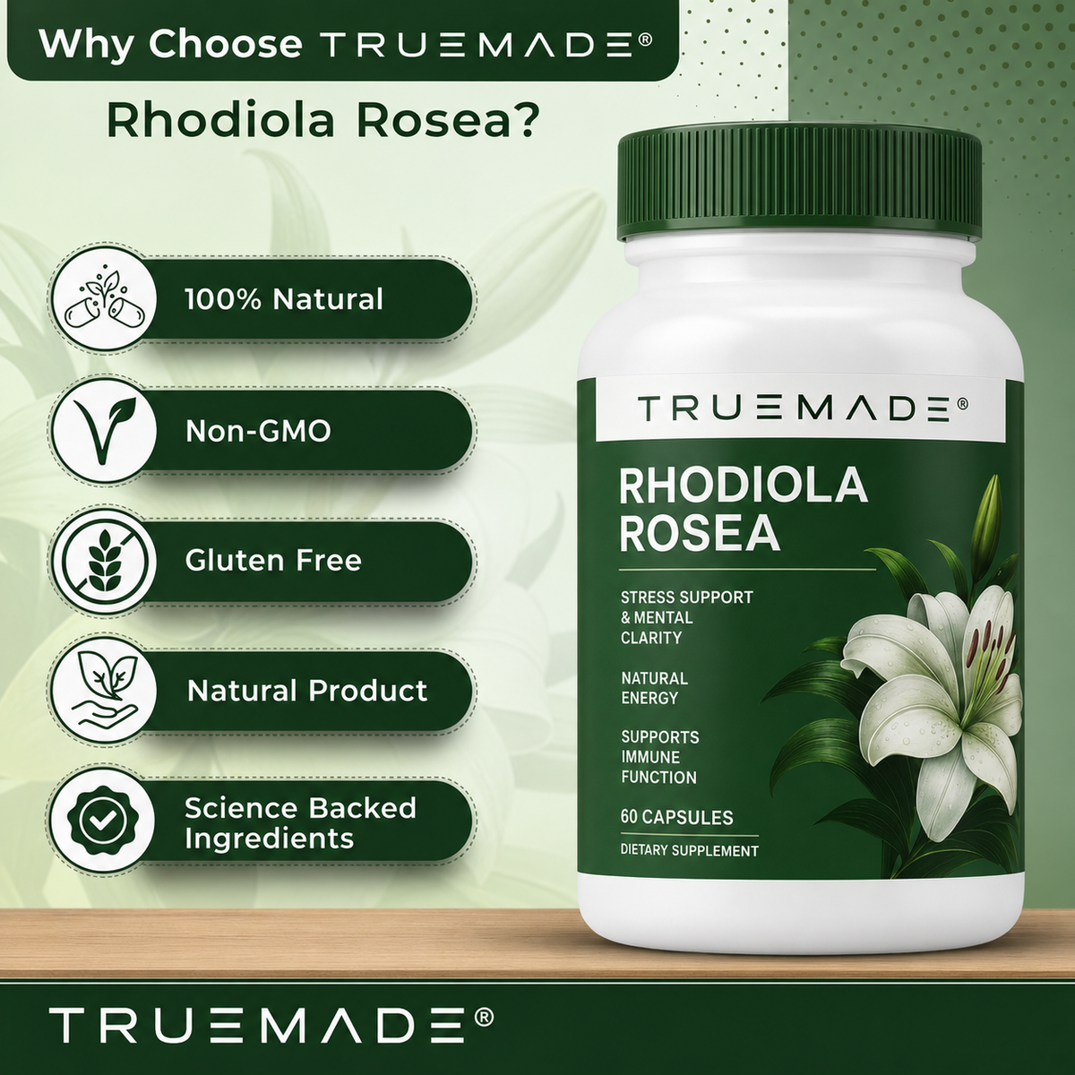 TRUEMADE™ Rhodiola Rosea