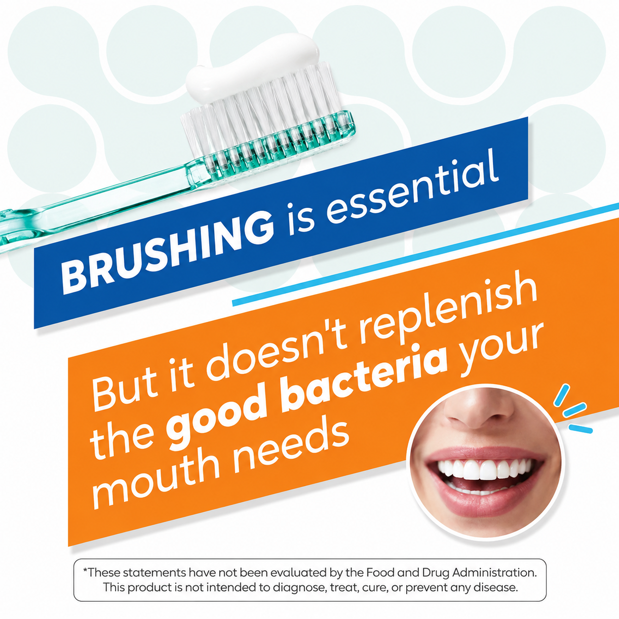 BioGaia Fresh Breath Dental Probiotic Lozenges with Zinc