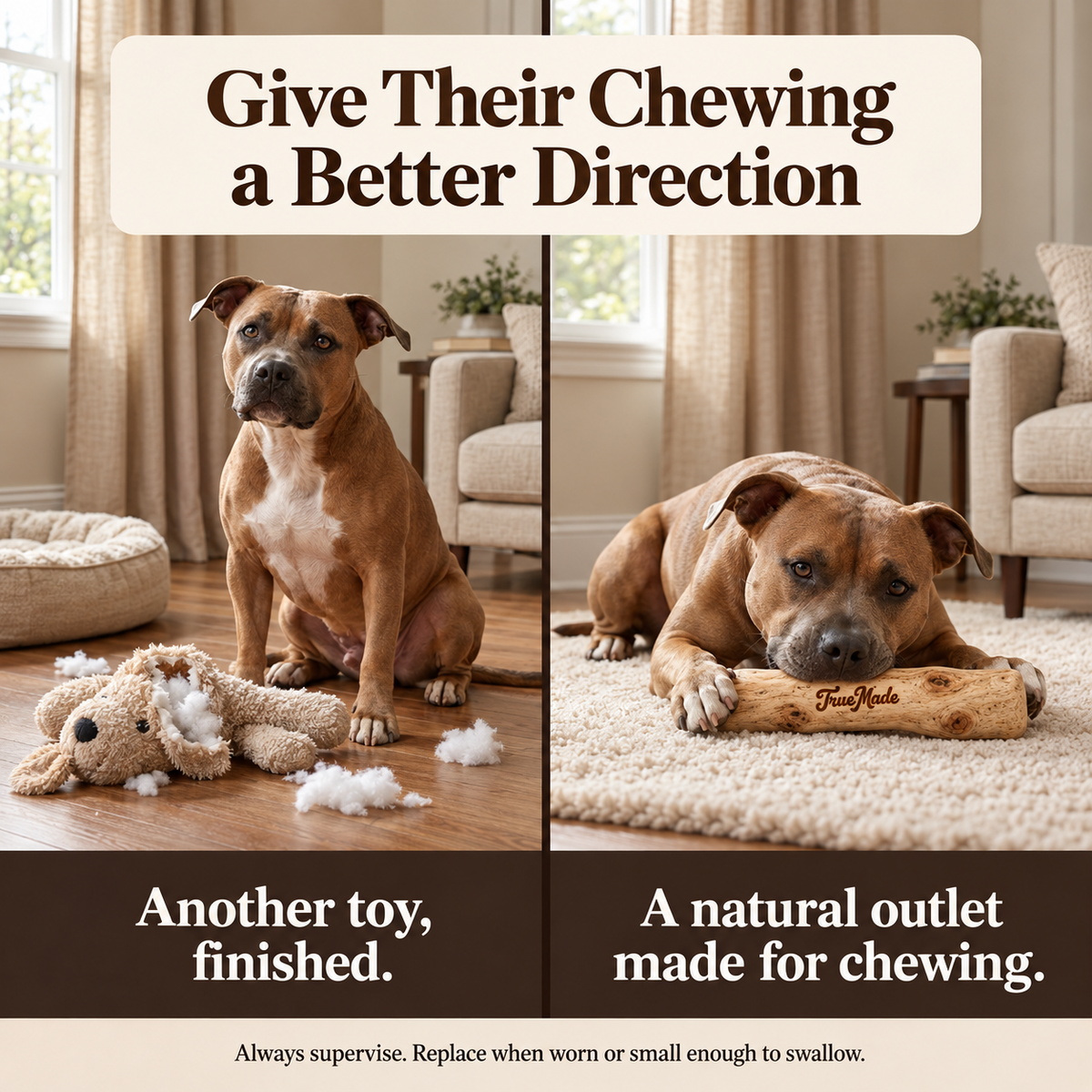 TrueMade™ Natural Coffee Wood Chew