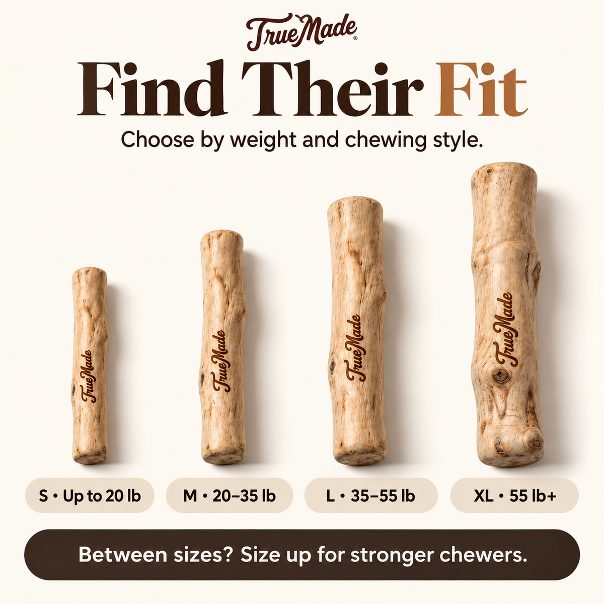 TrueMade™ Natural Coffee Wood Chew