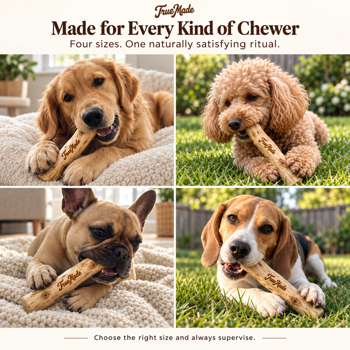 TrueMade™ Natural Coffee Wood Chew