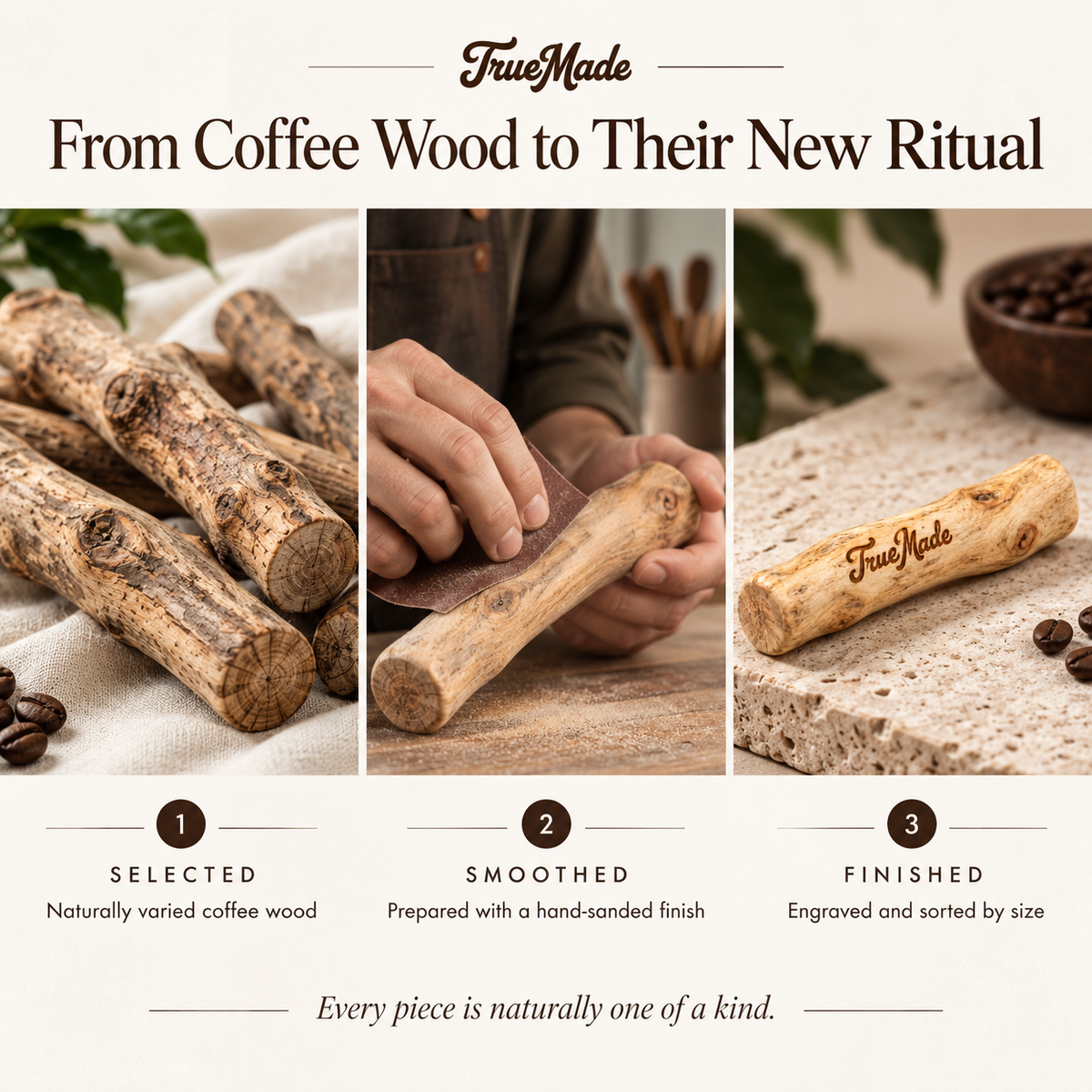 TrueMade™ Natural Coffee Wood Chew