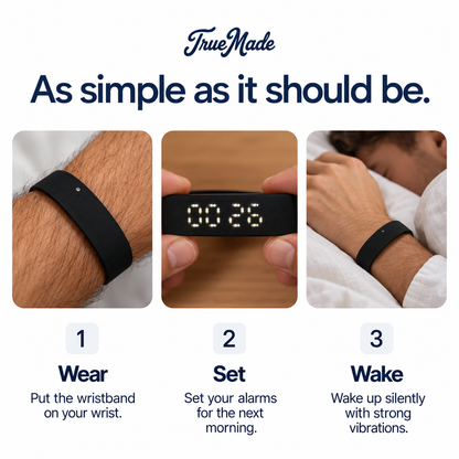 TrueMade™ Silent Vibration Alarm Clock