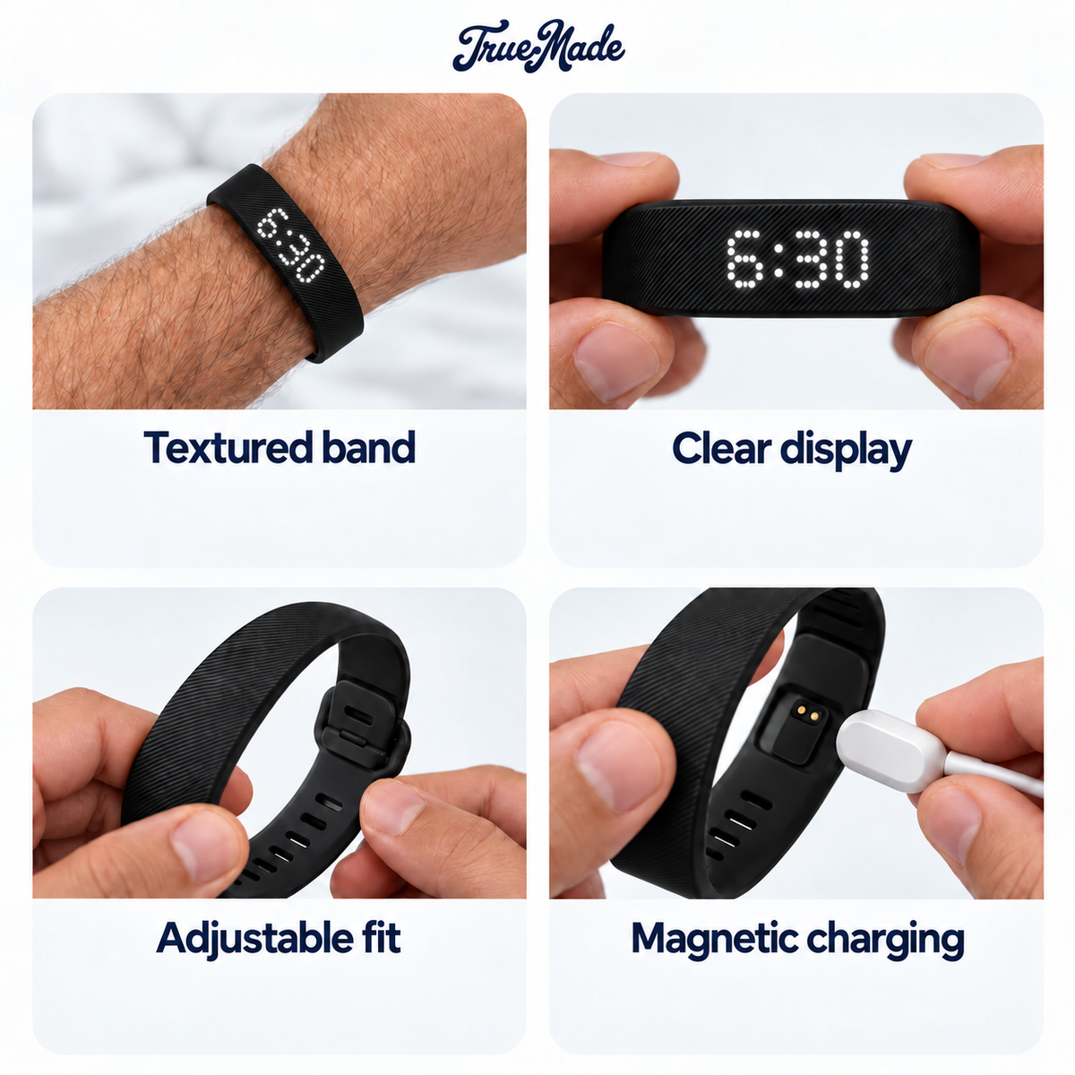 TrueMade™ Silent Vibration Alarm Clock