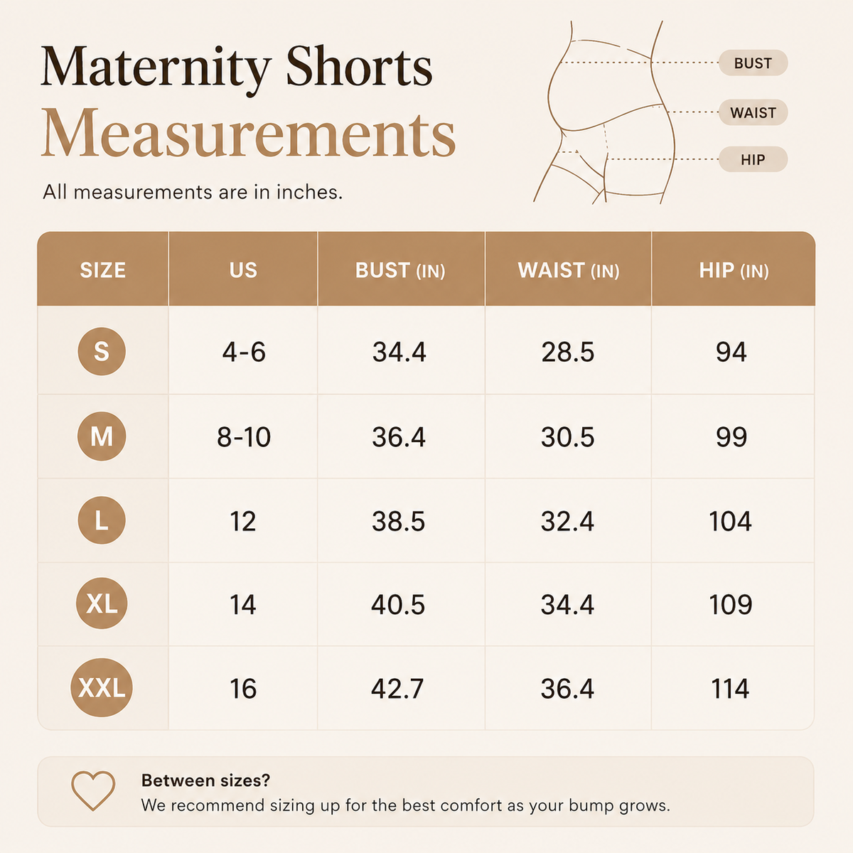 TRUEMADE™ Maternity Bump Shorts | Non-Roll Over-Belly Support